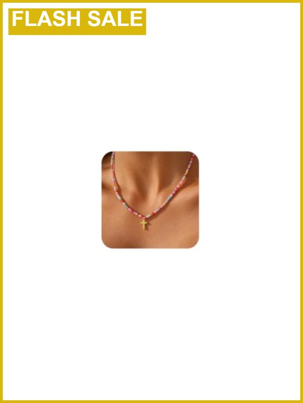 14K Gold Plated Cross Pendant Necklace Cubic Zirconia
